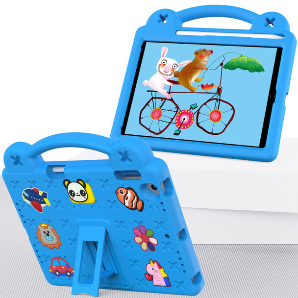 Handle Kickstand Children EVA Shockproof Tablet Case - iPad Air / Air 2 / iPad 5 / 6 / Pro 9.7(Sky Blue)