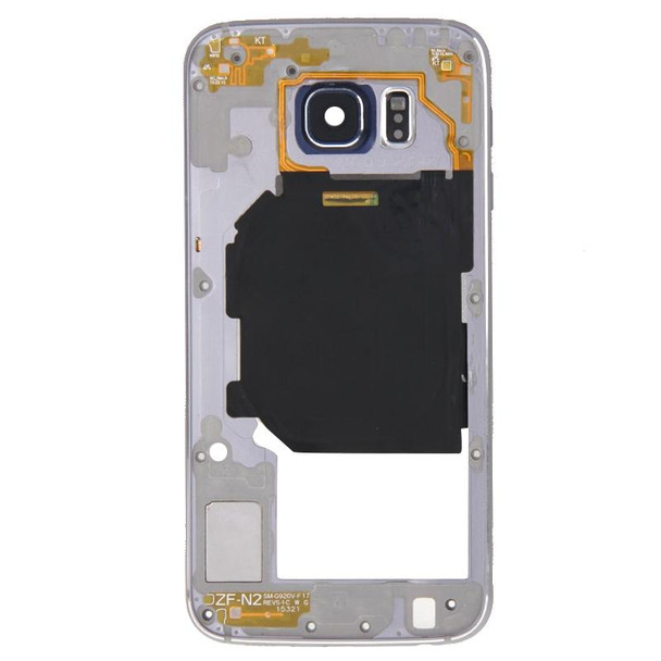 Galaxy S6 / G920F Back Plate Housing Camera Lens Panel with Side Keys and Speaker Ringer Buzzer (Grey)