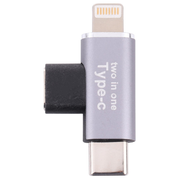 USB-C / Type-C Female to 8 Pin Male + USB-C / Type-C Male Converter