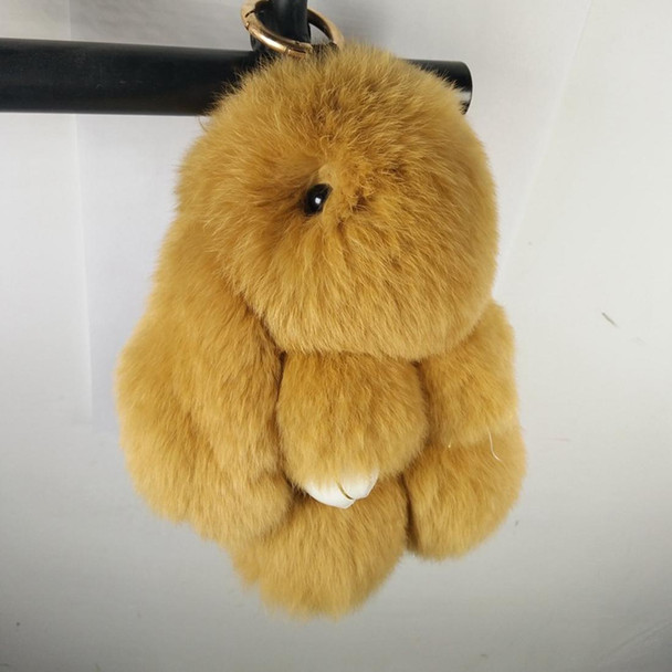 Lovely Dead Rex Rabbit Doll Pendant for Bag / Key Chains / Car ,Size: 15.0 x 14.0 x 8.0cm(Khaki)