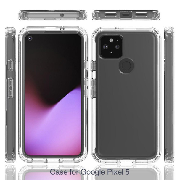 Google Pixel 5 Shockproof Highly Transparent PC+TPU Protective Case