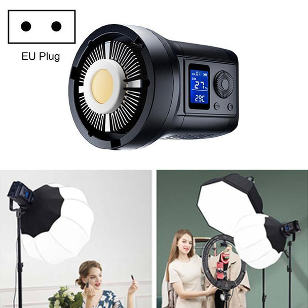135W Portable Fill Light Handheld LED Photography Light, Style: Single Color Tmperature Set EU Plug