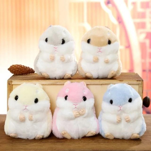 Cute Hamster Keychain Bag Pendant Plush Doll(Cream Color)