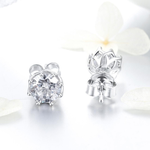 S925 Sterling Silver Stud Earrings Zircon Earrings