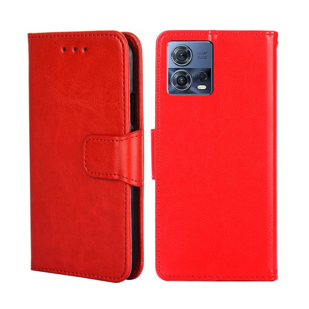 Motorola Edge S30 Pro 5G/Edge 30 Fusion Crystal Texture Leather Phone Case(Red)