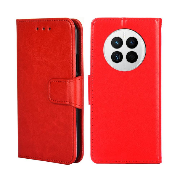 Huawei Mate 50 Crystal Texture Leather Phone Case(Red)