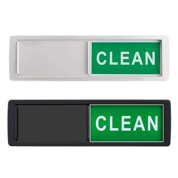 Dishwasher Magnet Clean Dirty Sign 2 Double-Sided Dishwasher Magnet Cover(Black)