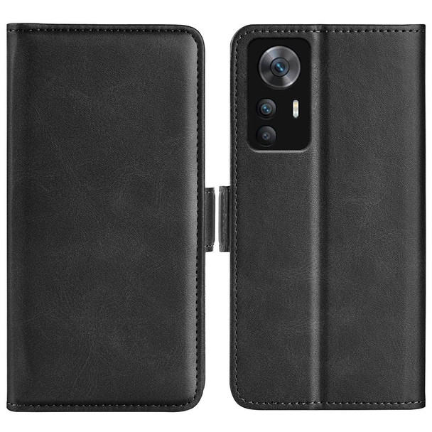 Xiaomi 12T / 12T Pro / Redmi K50 Ultra Dual-side Magnetic Buckle Leather Phone Case(Black)