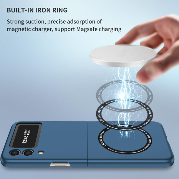 Samsung Galaxy Z Flip3 5G Magsafe Magnetic Folding PC Phone Case(Blue)