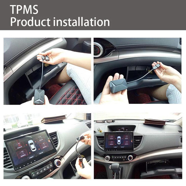 USB TPMS Tire Pressure Monitoring System Android with External Sensor for Car Radio DVD Player