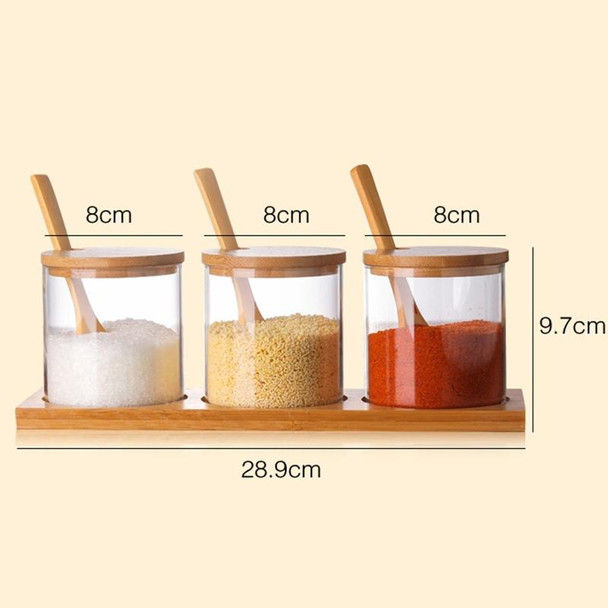 Creative Borosilicate Transparent Seasoning Jar Kitchen Supplies One Sets