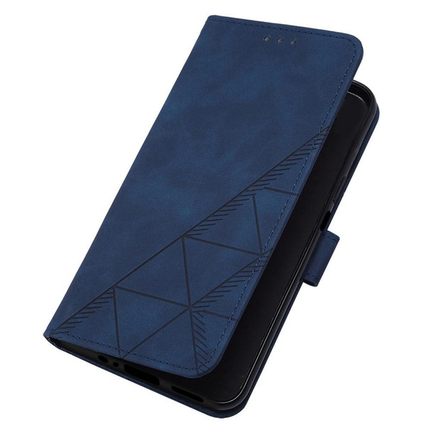 Infinix Note 12 Pro 4G Crossbody 3D Embossed Flip Leather Phone Case(Blue)