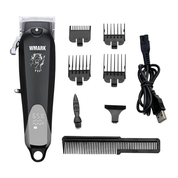 WMARK NG-103B Electric Hair Clipper Wireless LCD Display Hair Clipper(Black)