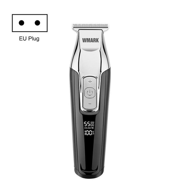 WMARK C24-HC011 USB Engraving Scissor LED Display Rechargeable Hair Clipper, EU Plug