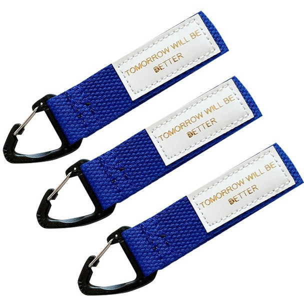 3PCS Mobile Phone Case Wrist Strap Lanyard School Bag Pendant Decoration(Dark Blue)