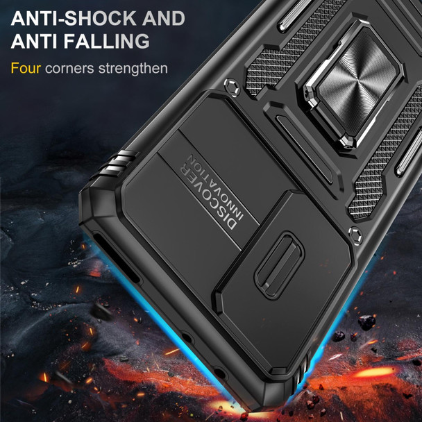 Xiaomi 12 Armor PC + TPU Camera Shield Phone Case(Black)