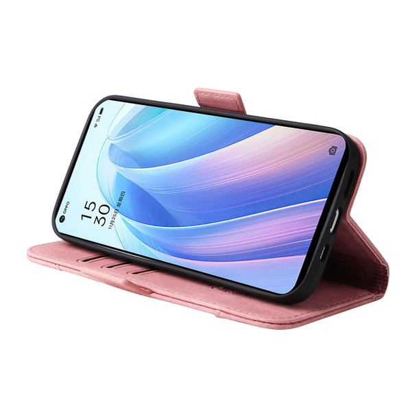 OPPO Reno 7 5G Global / Find X5 Lite BETOPNICE Dual-side Buckle Leather Phone Case(Pink)