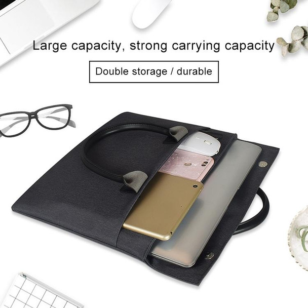 15.4 inch Universal Wearable Soft Handle Portable Laptop Tablet Bag, - Macbook, Samsung, Lenovo, Sony, DELL Alienware, CHUWI, ASUS, HP(Navy Blue)