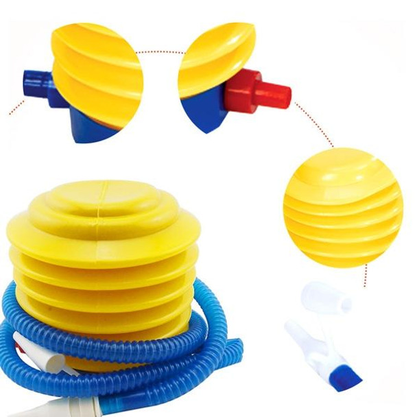 Portable Plastic Foot Air Pump / Hand-press Below Pump for Inflatable Product(Yellow)