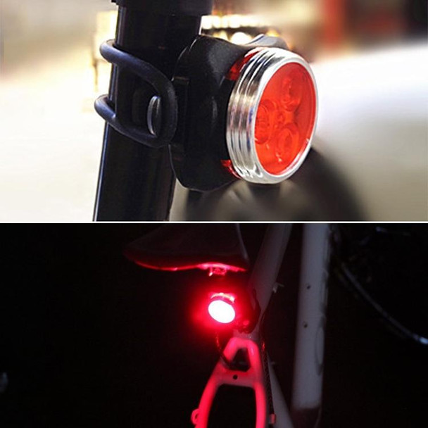 COB Lamp Bead 160LM USB Charging Four-speed Waterproof Bicycle Headlight / Taillight Set,  Red Light 650MA