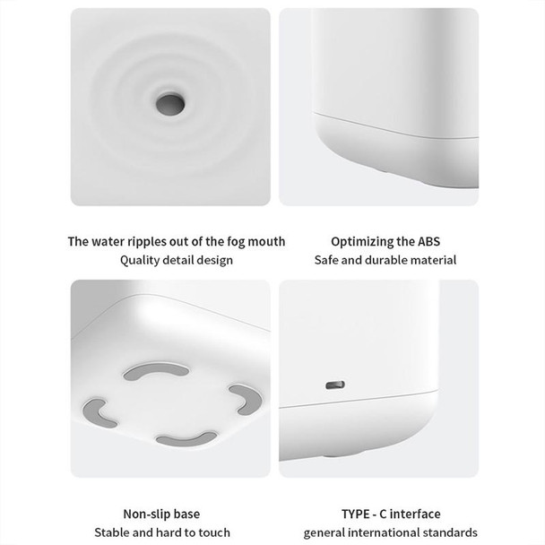 W1 LED Smart Display Anti-Gravity Water Drop Humidifier(White)