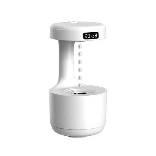 W1 LED Smart Display Anti-Gravity Water Drop Humidifier(White)