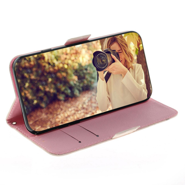 Motorola Edge 30 Neo/Edge 30 Lite 3D Colored Horizontal Flip Leather Phone Case(Magnolia)