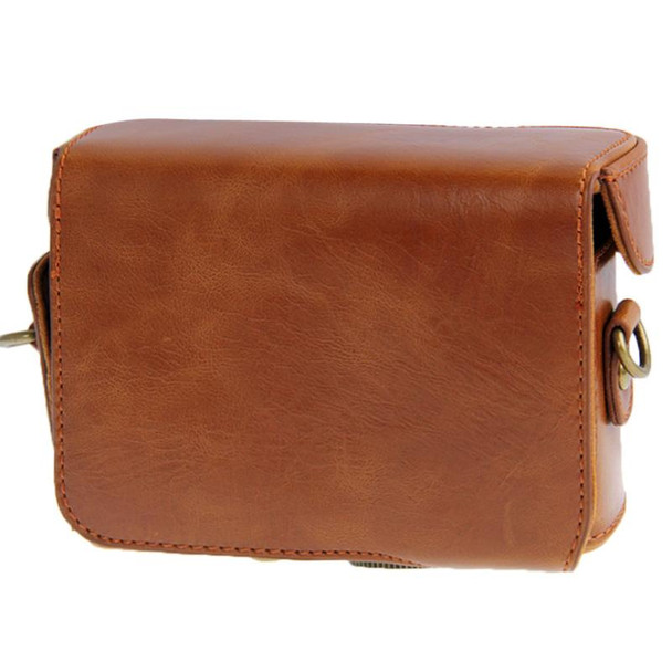 Leather Camera Case Bag for Sony HX50 (Brown)