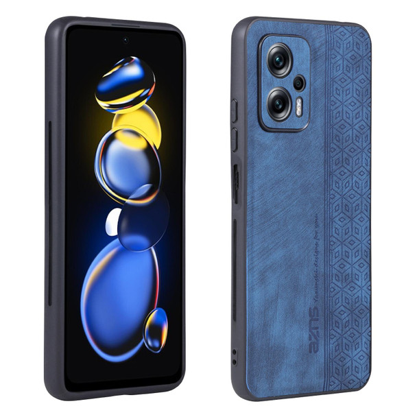 Xiaomi Redmi Note 11T Pro 5G AZNS 3D Embossed Skin Feel Phone Case(Sapphire Blue)