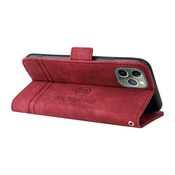 iPhone 11 BETOPNICE Dual-side Buckle Leather Phone Case(Red)