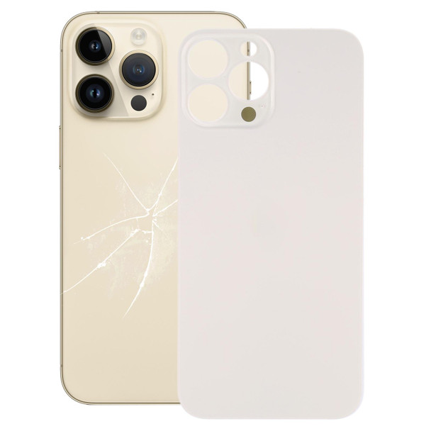 Easy Replacement Big Camera Hole Glass Back Battery Cover for iPhone 14 Pro Max(Gold)