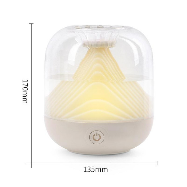 FX-039 USB Charging Ambient Light Humidifier Mountain Mini Wireless Humidifier(White)