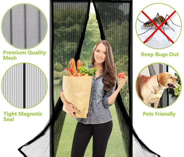 Pack of 2 Screentastic Pro DIY Magnetic Mosquito / Insect Nets for