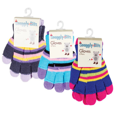 2 Pairs of Kiddies Gloves