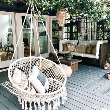 outdoor basket chair swing