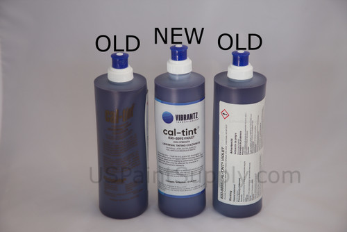 3 bottles of Cal Tint showing the New vs Old Labels