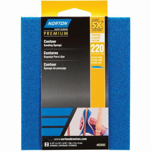 Norton 5x Sanding Sponge Extra Fine 220