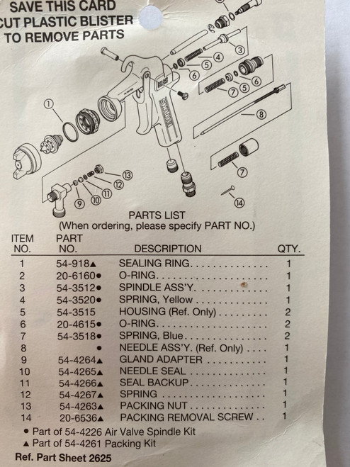 Repair Diagram Binks 95 Gun