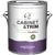 The front of a gallon can with C2 Cabinet and Trim Paint in semi-gloss sheen