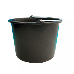 Bucket 12 l 31.5 cm Black Polypropylene