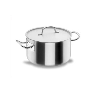 Lacor Kookpan met deksel Chef Classic 28 cm 10 liter 18/10 Zilver