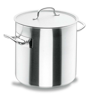 Lacor Kochtopf mit Deckel Chef Classic 24 cm 11 Liter 18/10 Silber