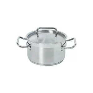Casserole avec couvercle « Kitchen-line », 24 cm, 6,5 litres, 18/10 argenté