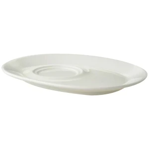 Maastricht Porselein Plat à soupe « Lux » 022, 23,5 cm, blanc cassé