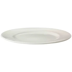 Maastricht Porselein Assiette « Lux » 031, 28 cm, blanc cassé