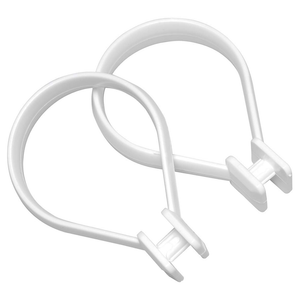 Douchegordijnring Polypropyleen Wit 