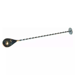 Bar Professional Barlöffel mit Pürierstab Tools 31 cm Edelstahl Silber