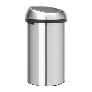 Brabantia Afvalbak Touch Bin 40 x 40 x 70.5 cm 60 liter RVS Zilver