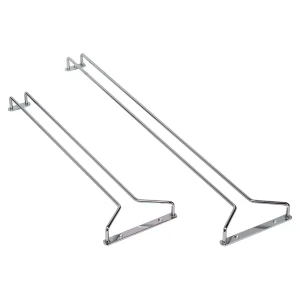 Barprofessional Glazenrek Racks 30 x 11 cm Verchroomd Zilver