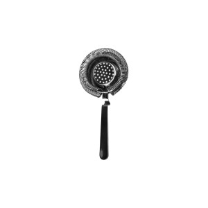 Bar Professional Cocktailstrainer Hawthorn 3 x 10.5 x 20 cm RVS Zwart